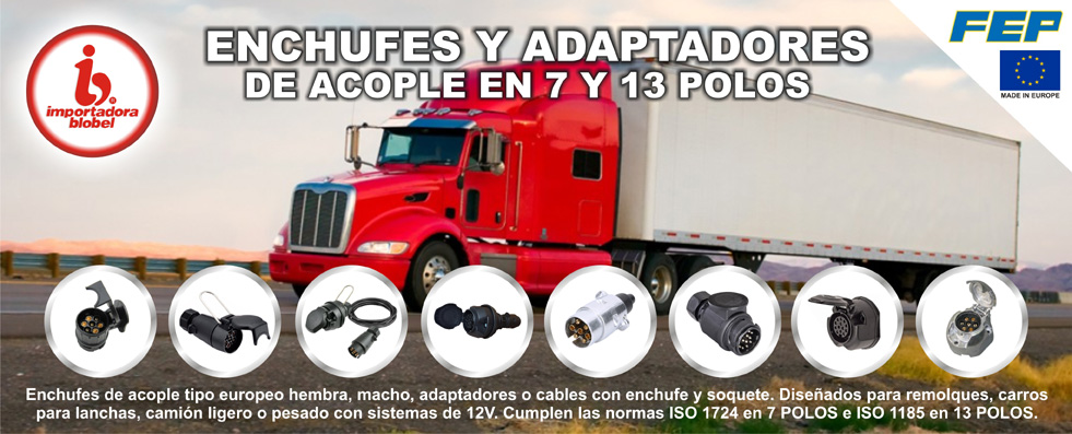 Enchufes 7 y 13 Polos