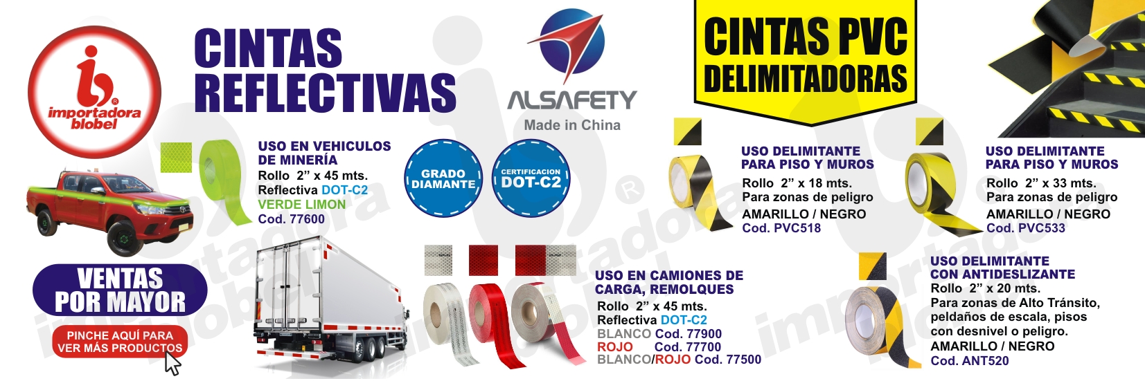 Cintas Delimitantes y Reflectantes Alsafety
